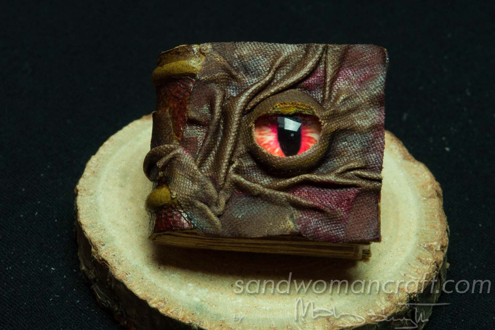Miniature book with dragon's eye