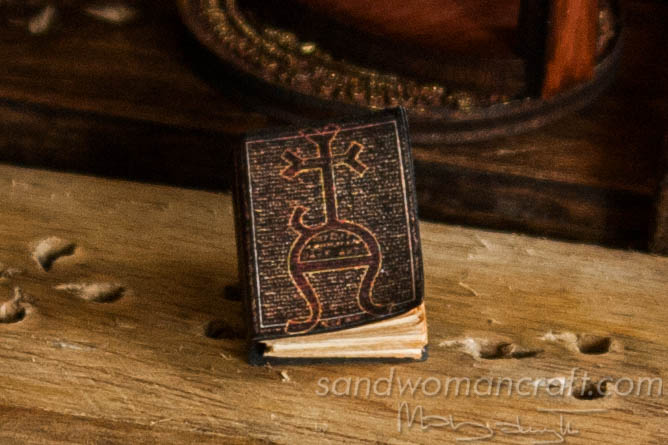 Miniature book "Defence Against The Dark Arts" in 1:12 scale