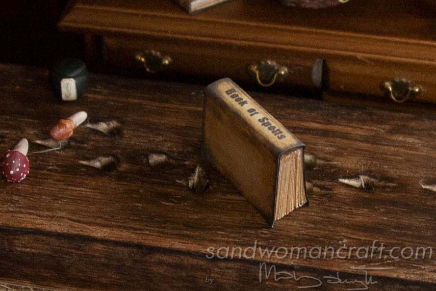 Miniature Book Of Spells in 1:12 scale