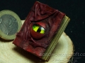 Miniature book with dragon's glass eye 1:6 scale