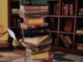 Miniature book stack
