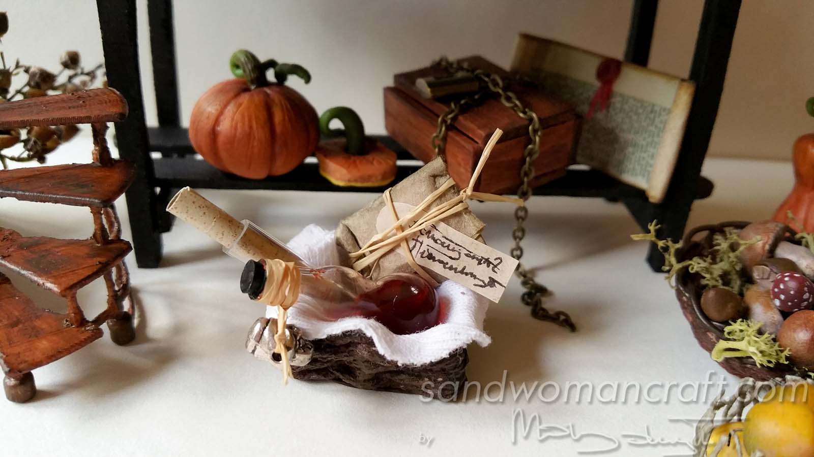 Miniature Halloween and Magical Autumn stand