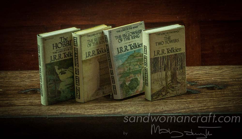 Miniature books. Set. Hobbit. Tolkien
