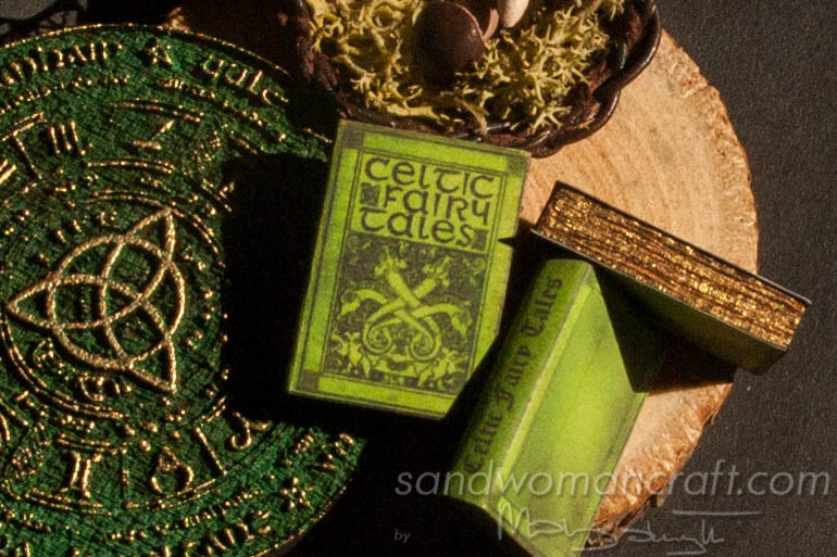 Miniature book Celtic Fairy Tales in 1:12 scale