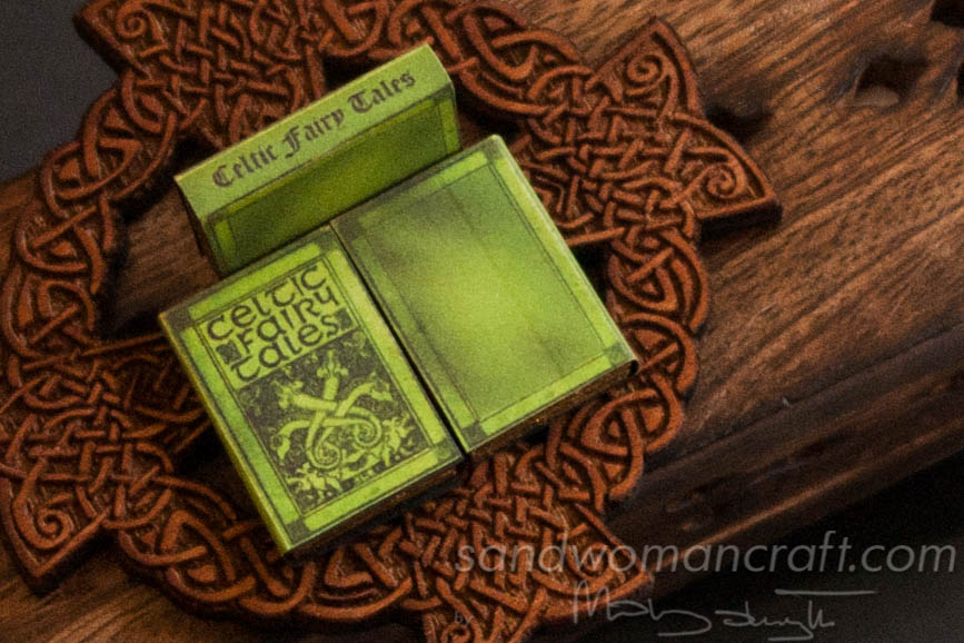 Miniature book Celtic Fairy Tales in 1:12 scale