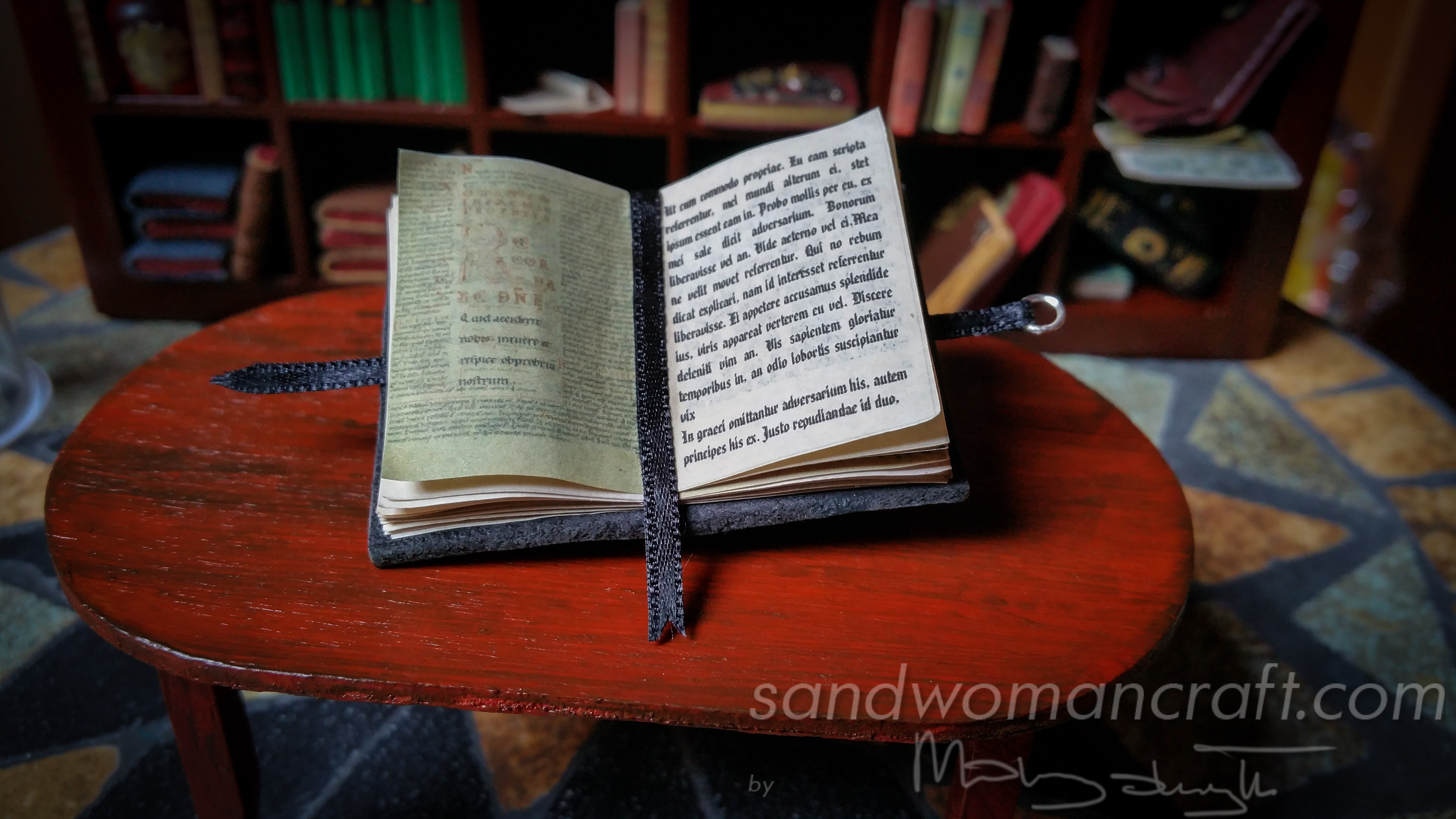 Open miniature book- medieval