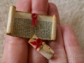 Miniature scroll with seal wax