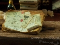 Miniature old letters and papers
