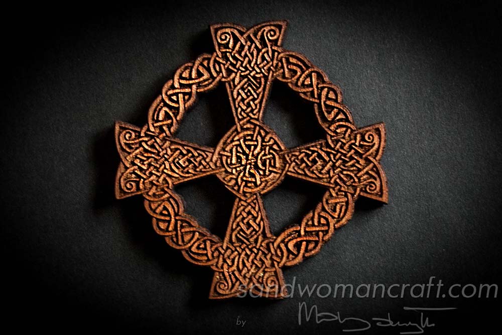 Wooden celtic cross