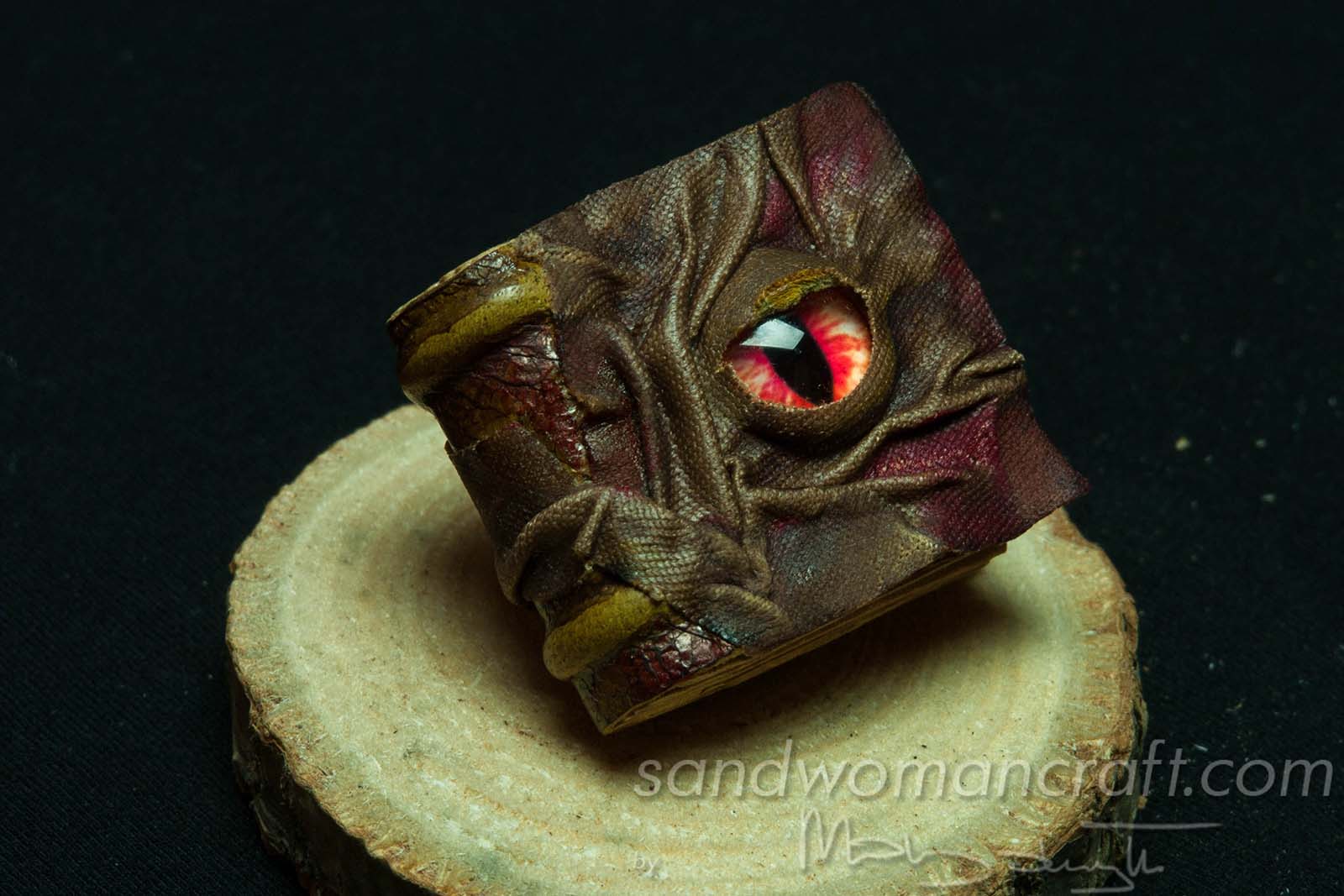 Miniature book with dragon's eye