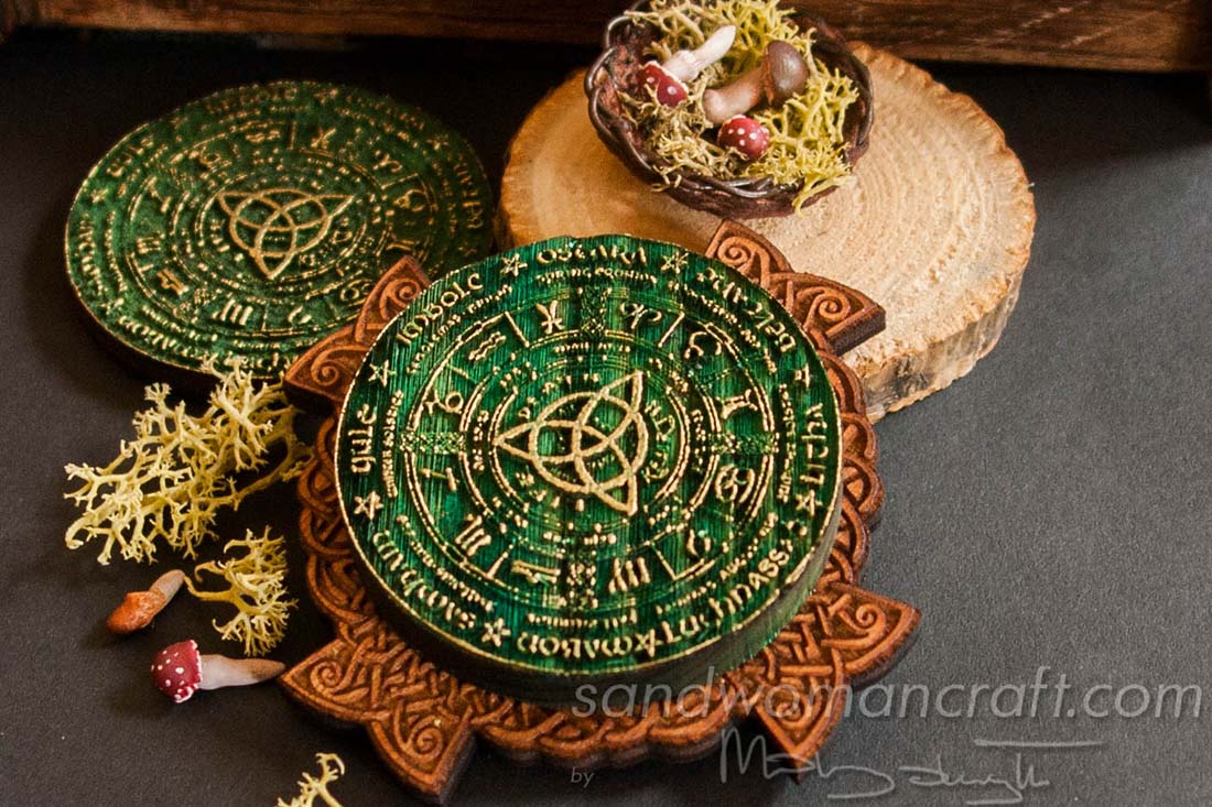 Miniature Celtic Wheel of The Year