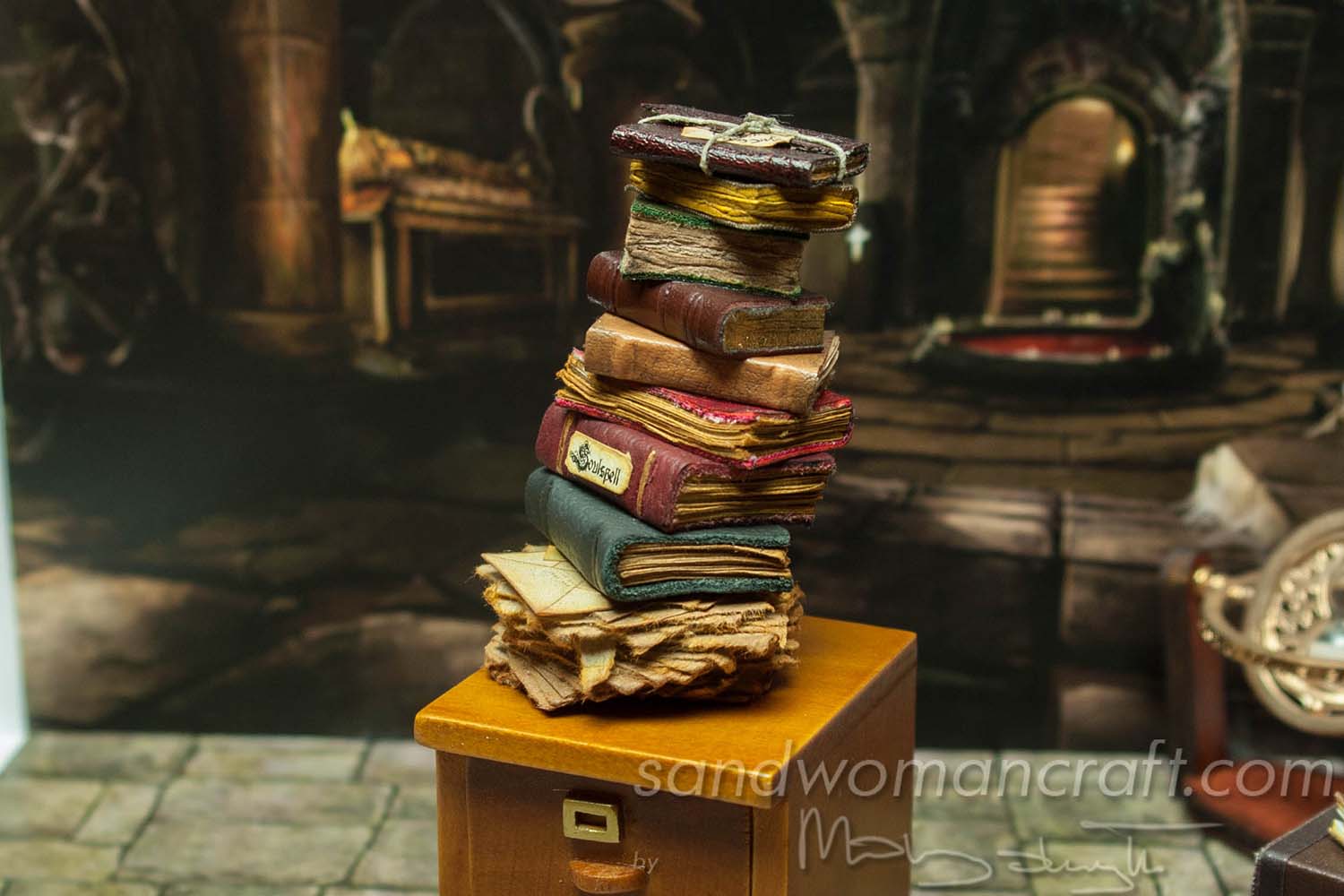 Soulspell miniature book pile
